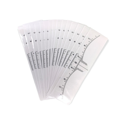 Eyebrow Measuring Stickers 50 Pack